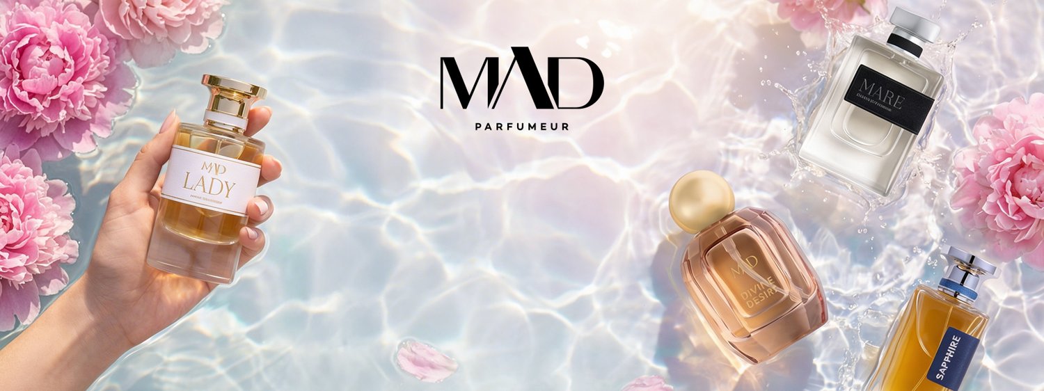 MAD Parfumeur — yapay zekâ ile üretilen parfüm görselleri